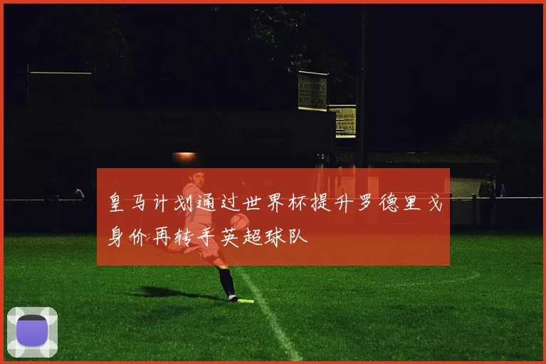 皇马计划通过世界杯提升罗德里戈身价再转手英超球队