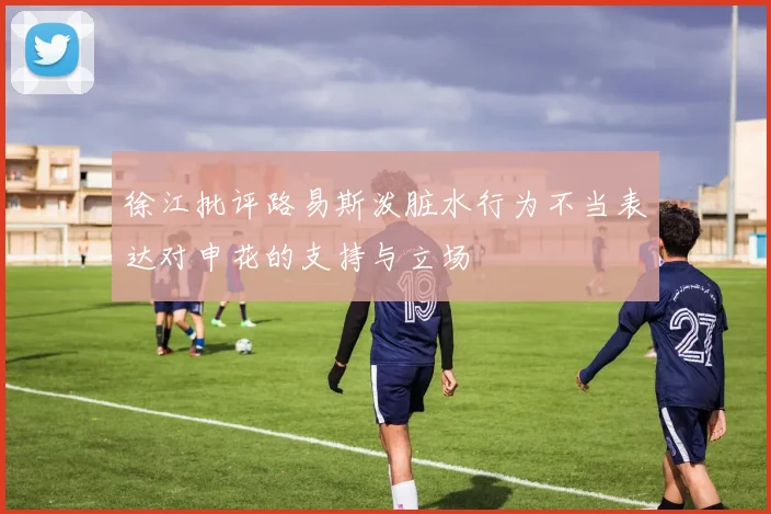 徐江批评路易斯泼脏水行为不当表达对申花的支持与立场